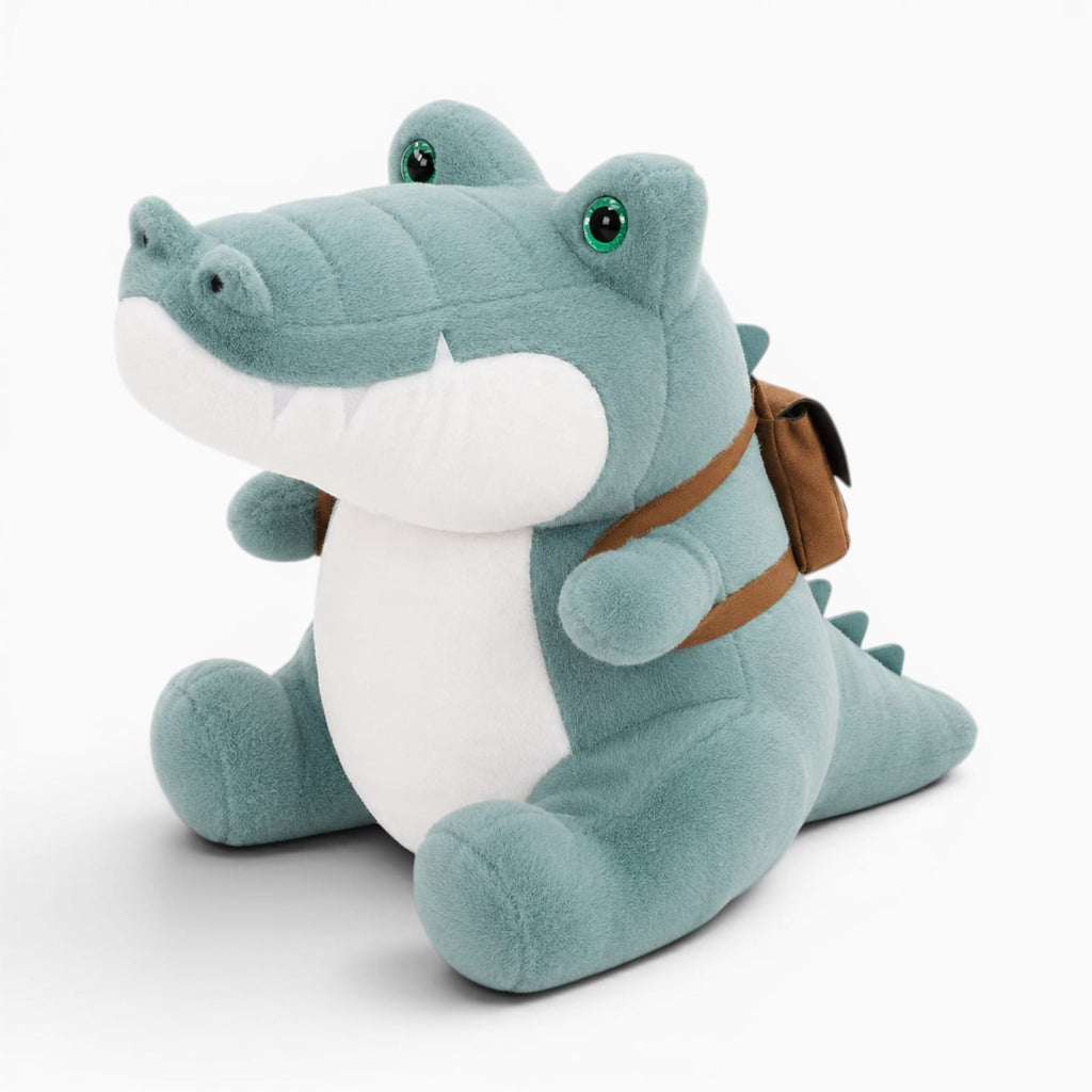 kuscheltierland 20-45CM Kawaii Cartoon Anime Crocodile Plush Toys Kawaii Backpack Crocodile Stuffed Animal Children's Cute Sleeping Doll Gifts