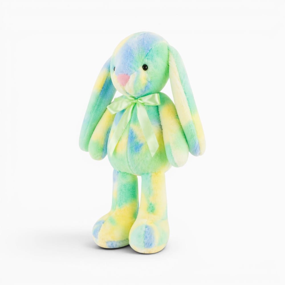 kuscheltierland 30/40CM Kawaii Long Ear Rabbit Plush Toy Rainbow Colored Bunny Stuffed Toy Sleeping Companion Plush Doll Children's Easter Gift