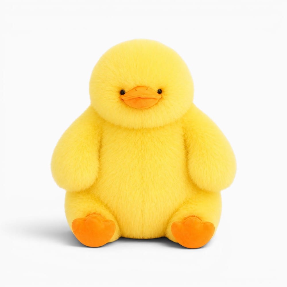 kuscheltierland 40/70/95cm Cartoon Long Hair Plush Yellow White Duck Doll Stuffed Cute Animal Plushie For Boys Girls Birthday Present