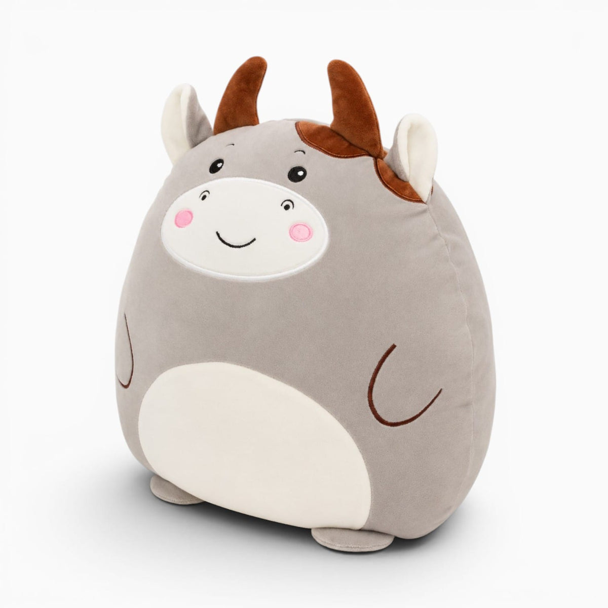 kuscheltierland 40cm Down Cotton Stuffed Forest Animals Plush Doll Squishy Cattle Tiger Alligator Avocado 2-in-1 Flannel Blanket