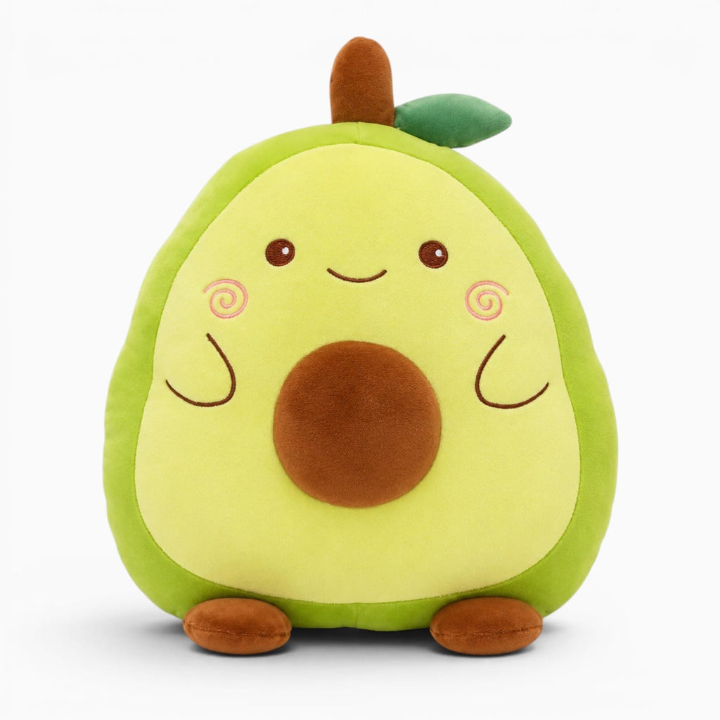 kuscheltierland 40cm Down Cotton Stuffed Forest Animals Plush Doll Squishy Cattle Tiger Alligator Avocado 2-in-1 Flannel Blanket