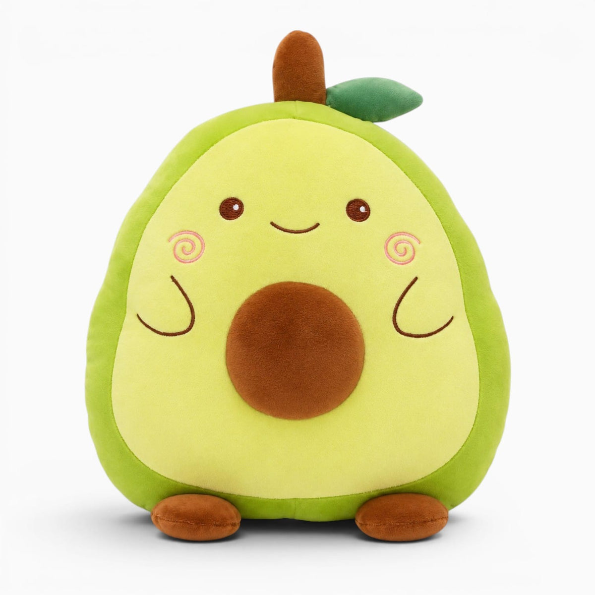 kuscheltierland 40cm Down Cotton Stuffed Forest Animals Plush Doll Squishy Cattle Tiger Alligator Avocado 2-in-1 Flannel Blanket