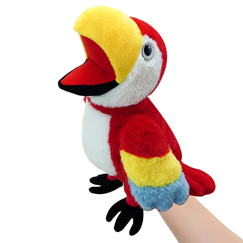 kuscheltierland 43cm Parrot Papagei Handpuppe Kuscheltier für Kinder
