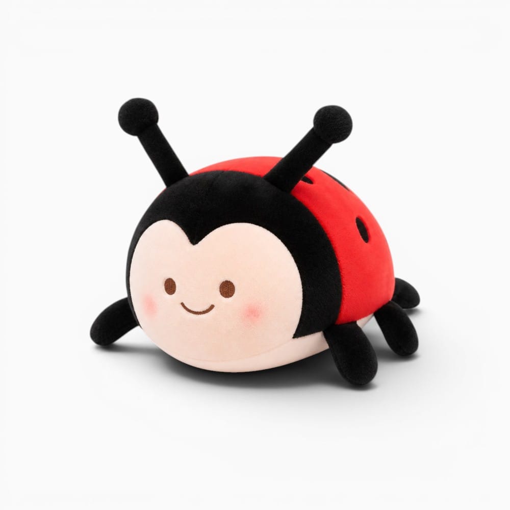 kuscheltierland A / 10cm-13cm Cute Little Ladybug Plush Toy, High-Quality Seven-Spotted Ladybug Insect Doll, Huggable Pillow and Charming Pendant Gift