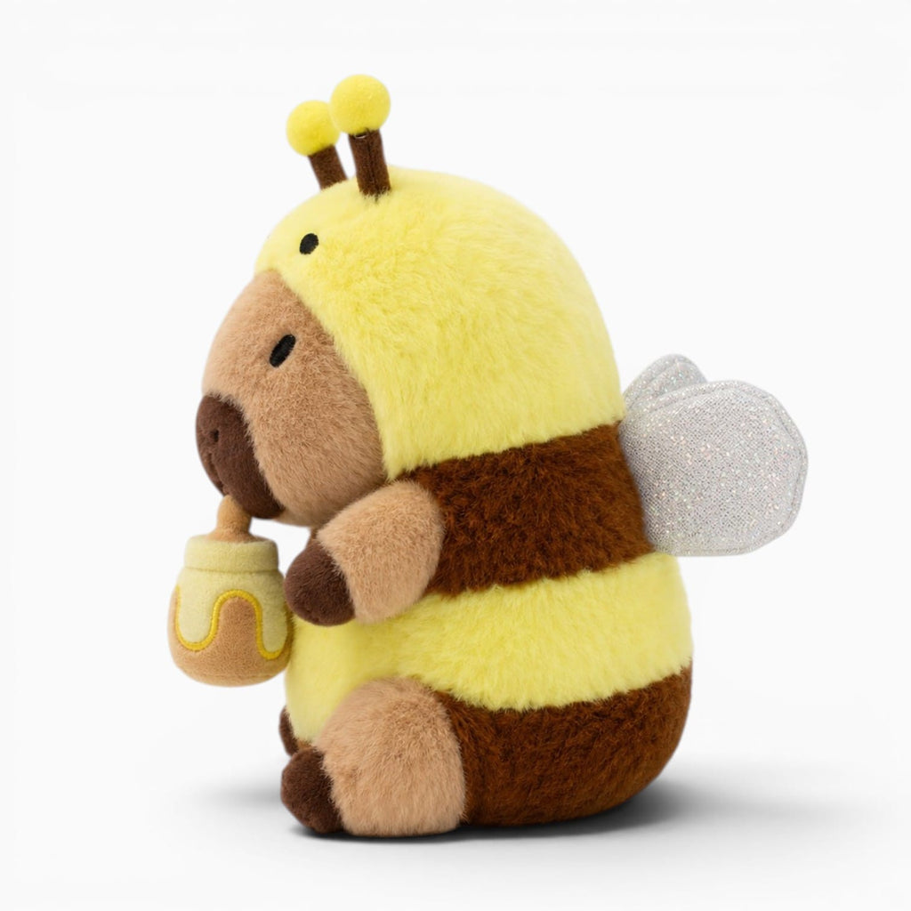 kuscheltierland A / 22cm 22cm Cute Capybara Plush Toys Pull the String to Transform into Dinosaur, Rabbit, Shark, Bee, Cockroach Capibara Toys for Kids