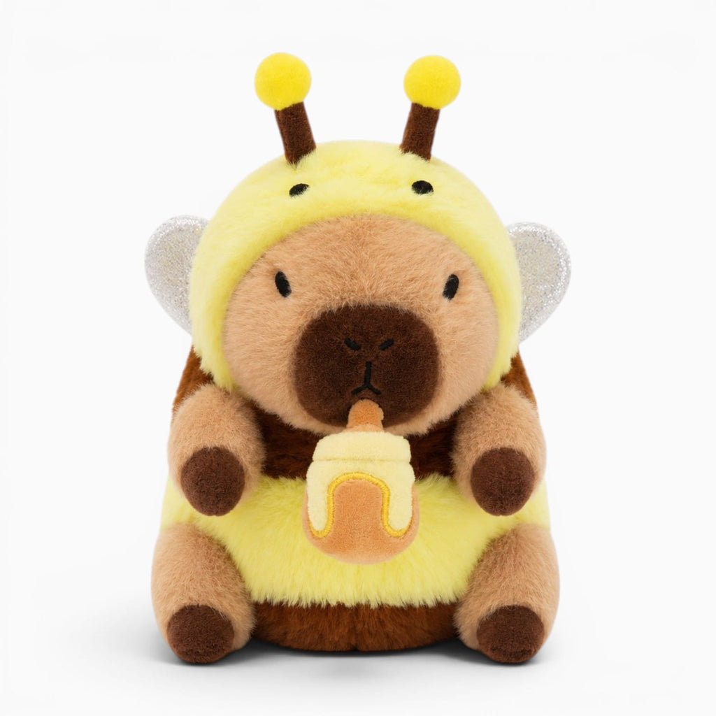 kuscheltierland A / 22cm 22cm Cute Capybara Plush Toys Pull the String to Transform into Dinosaur, Rabbit, Shark, Bee, Cockroach Capibara Toys for Kids