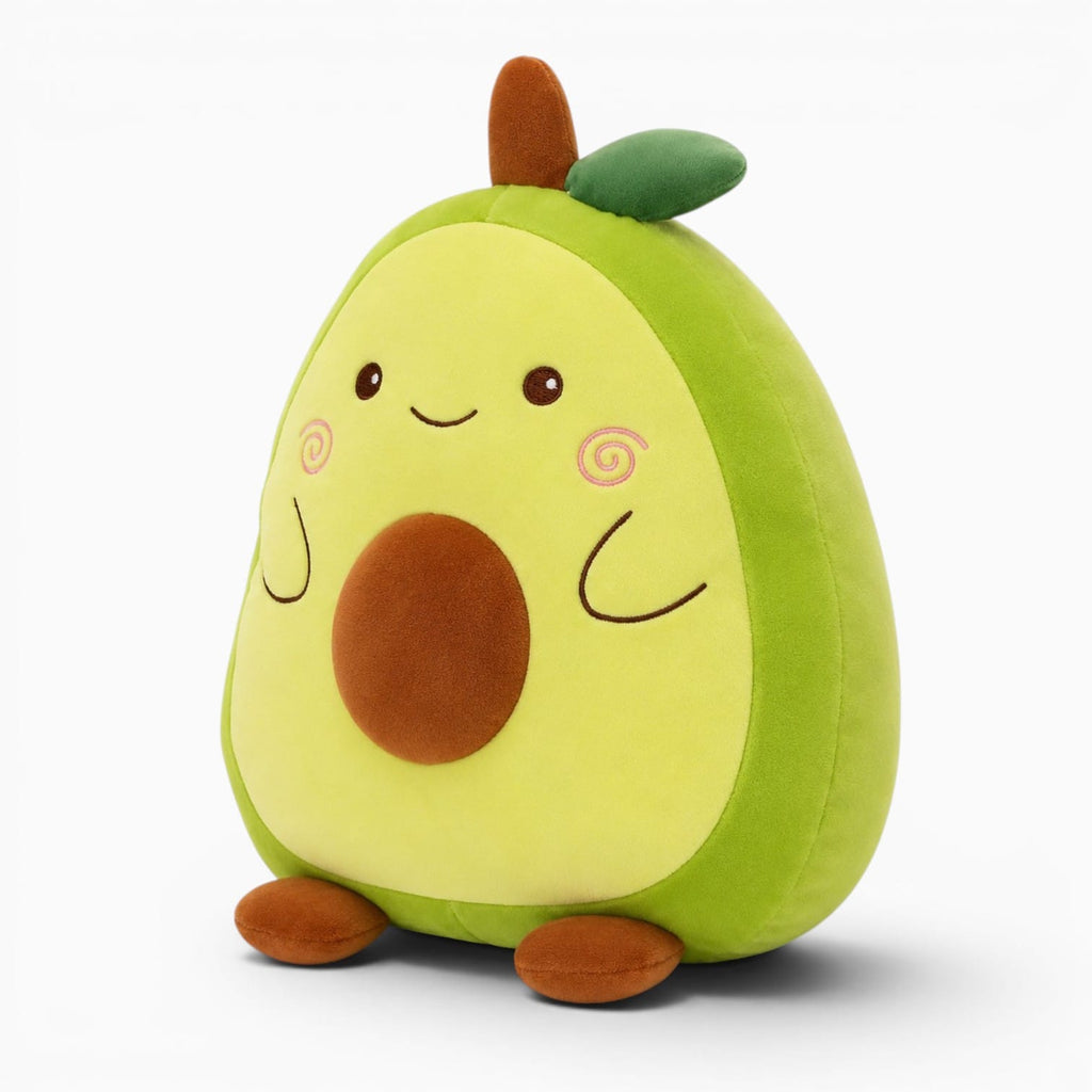 kuscheltierland Avocado / with blanket 40cm Down Cotton Stuffed Forest Animals Plush Doll Squishy Cattle Tiger Alligator Avocado 2-in-1 Flannel Blanket