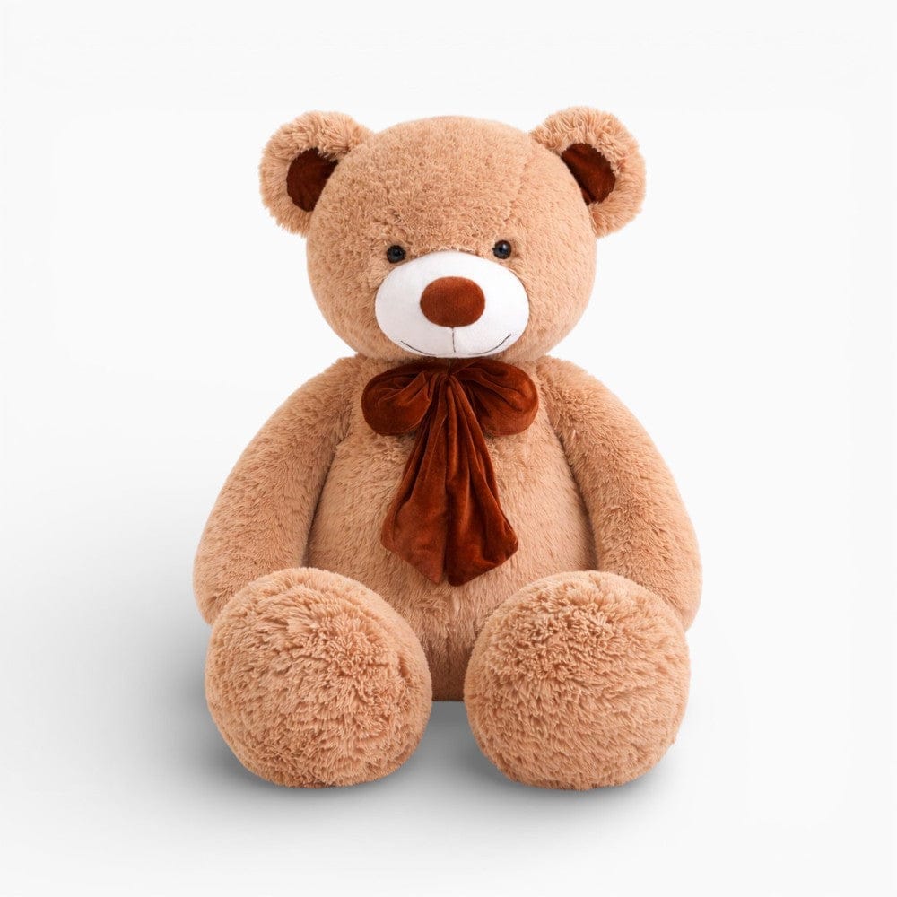 kuscheltierland Bär Kuscheltier mit brauner Schleife weiches Stofftier