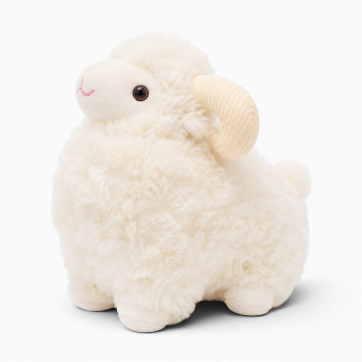 kuscheltierland Beige / 22cm Weißes Widder Plüschtier