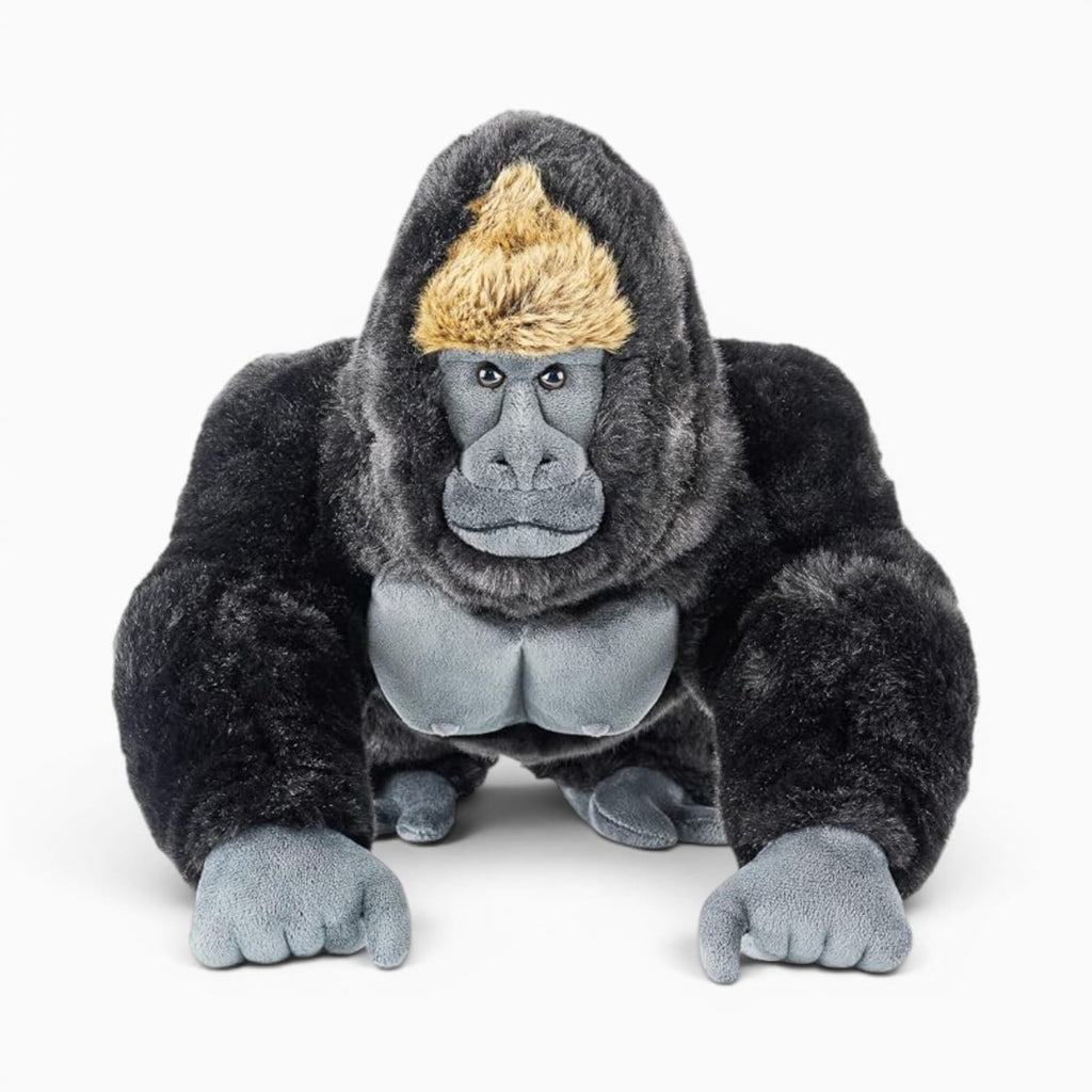 kuscheltierland black / China Mainland Albino Gorilla High Fidelity Anime Cute Ape Plushie Silverback Plush Toys Lifelike Animals Simulation Stuffed Doll Kawai Toy Gif