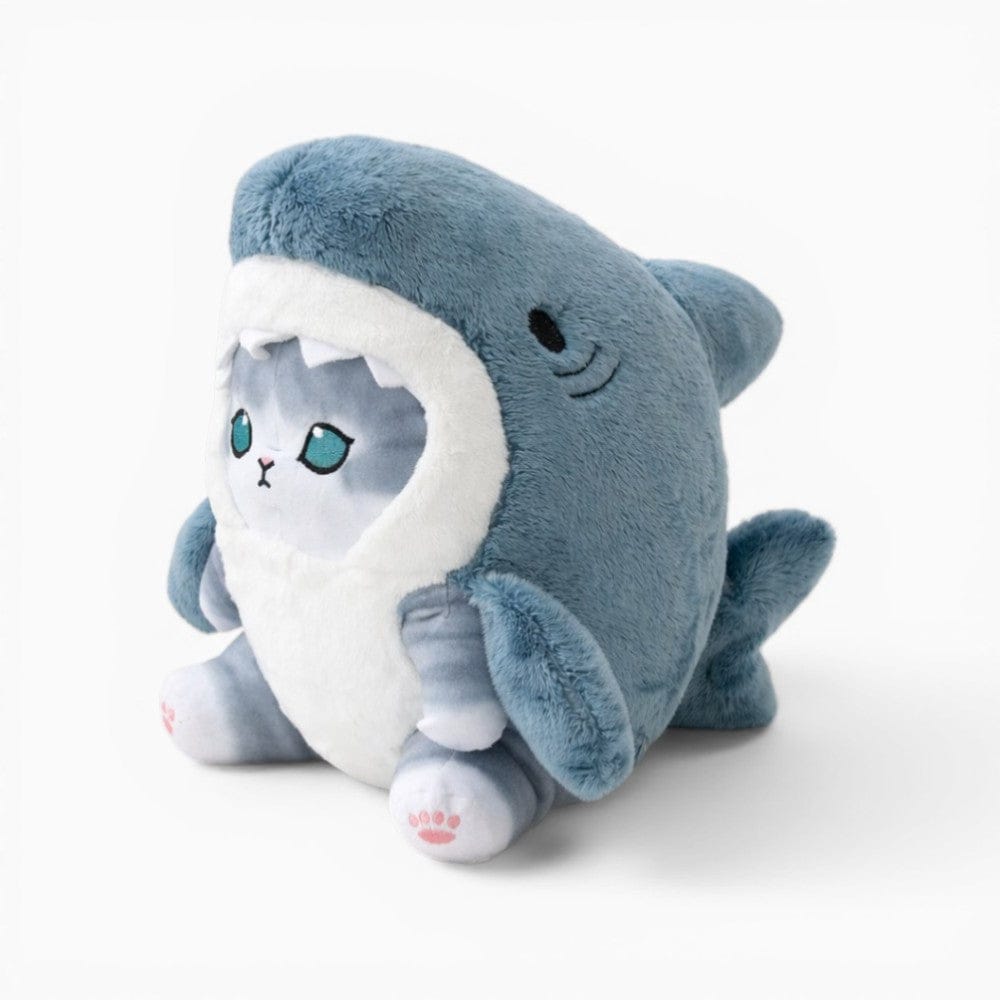 kuscheltierland Blau / 20cm Buntes Hai-Katzen Kuscheltier Kawaii