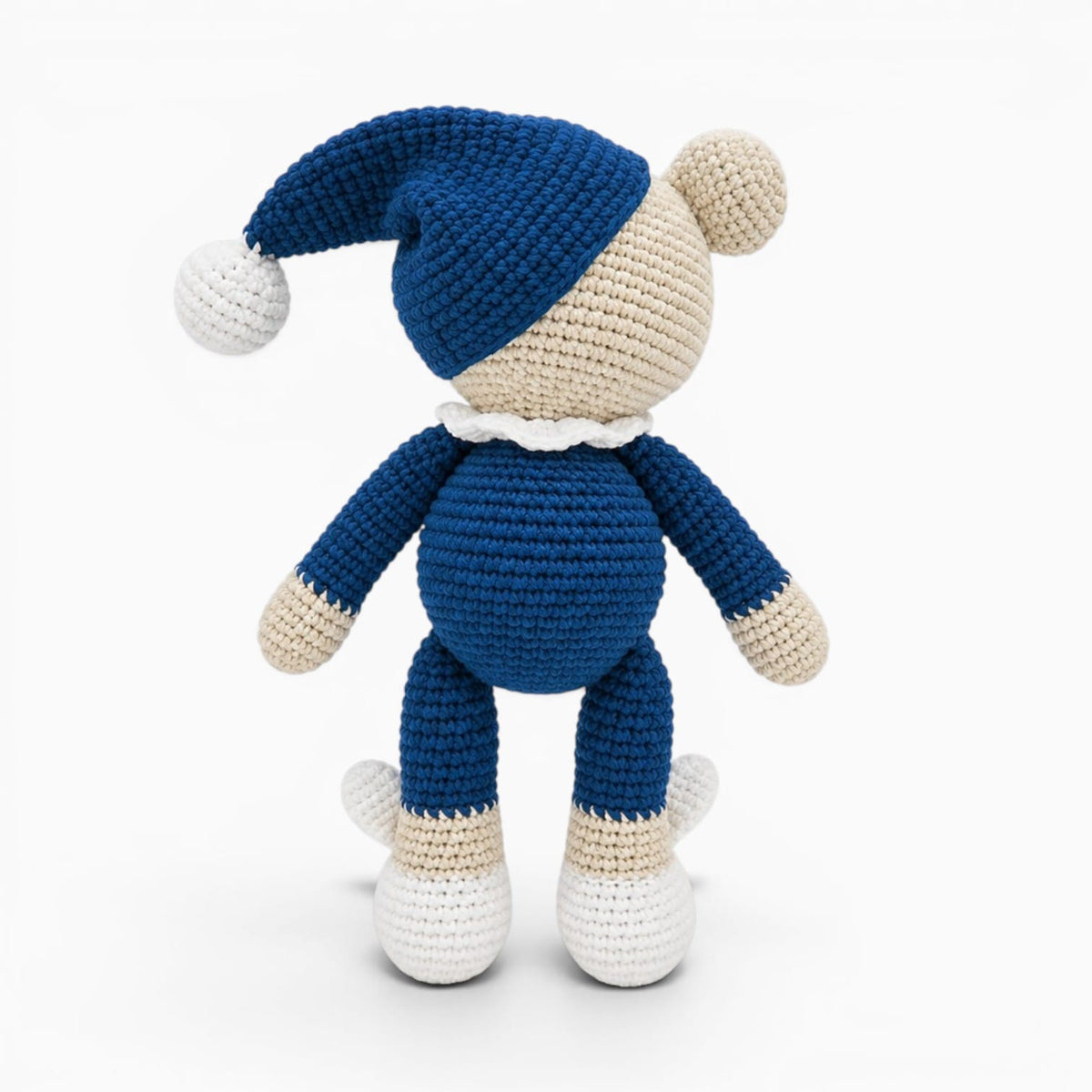 kuscheltierland Blau / 22cm Gehäkeltes Bären Kuscheltier