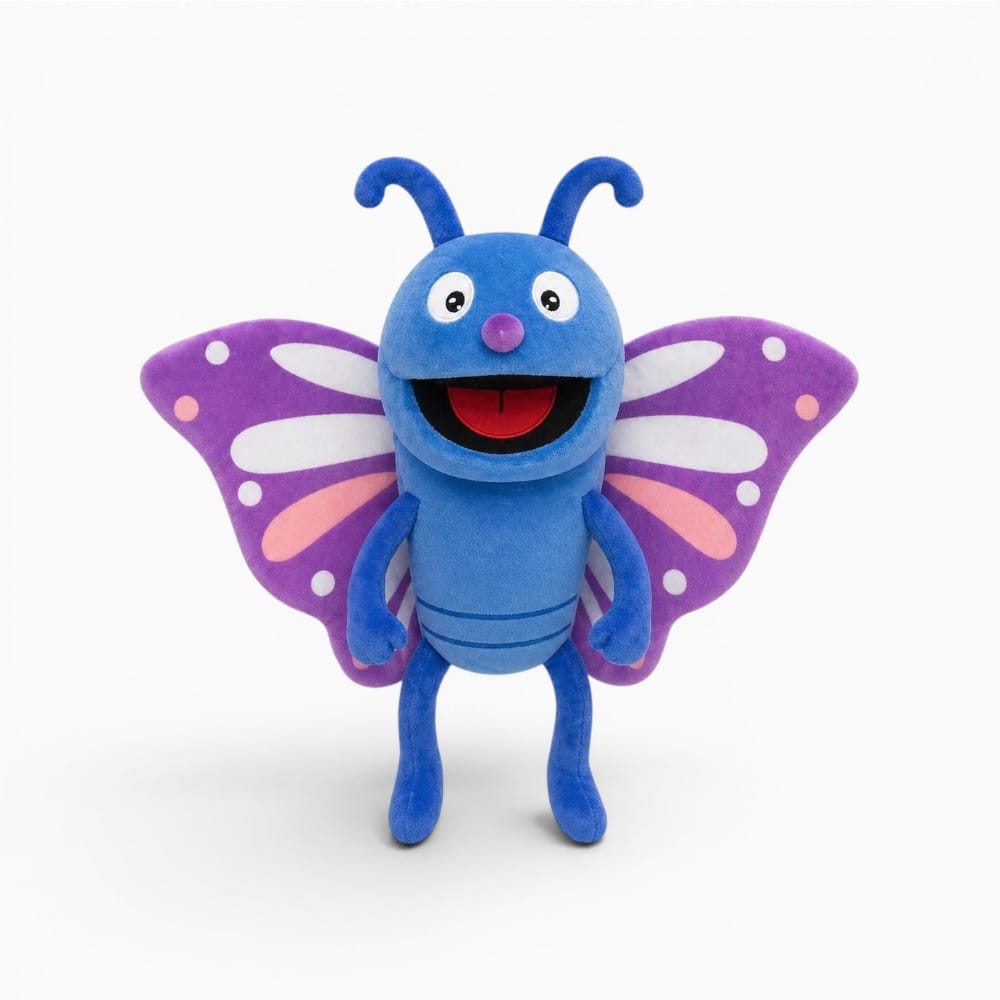 kuscheltierland Blau / 30cm Blau Lila Schmetterling Plüschtier