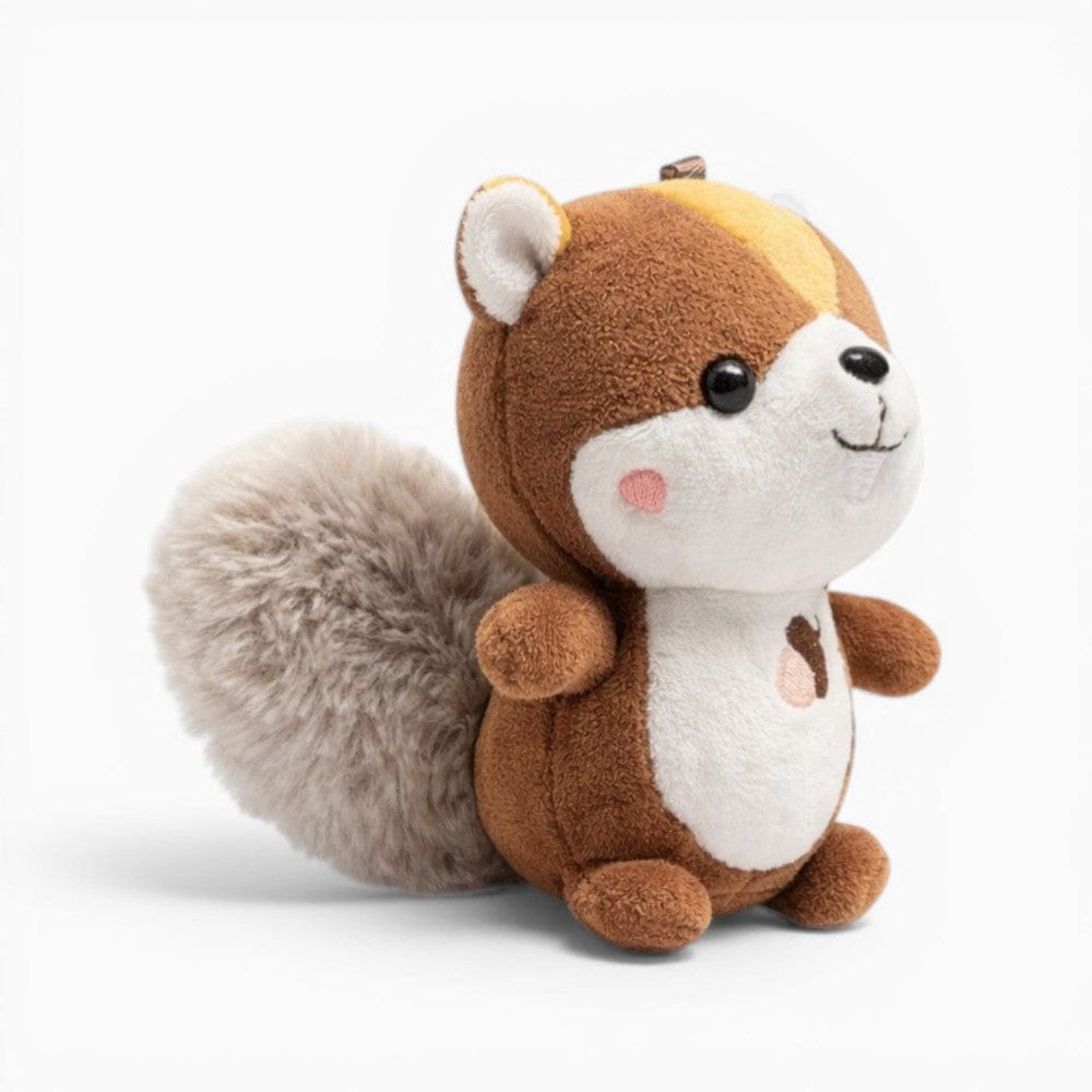 kuscheltierland Braun / 11cm Kleiner Eichhörnchen Schlüsselanhänger Kawaii Plüsch