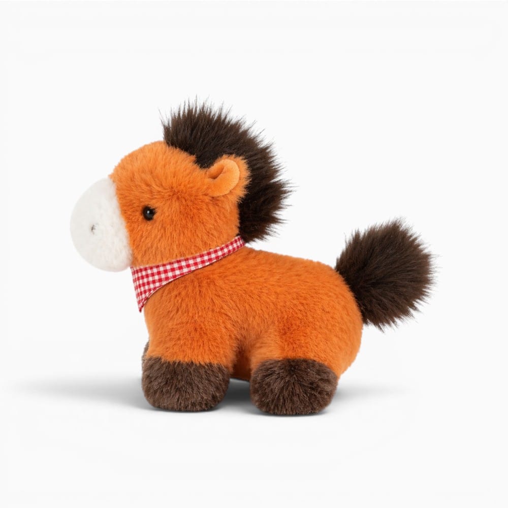 kuscheltierland Braun / 18cm Latest Cute Cute Little Horse Doll Kawaii Stuffed Plush Toy Doll Cartoon Anime Cute Gift for Children's Birthday Christmas
