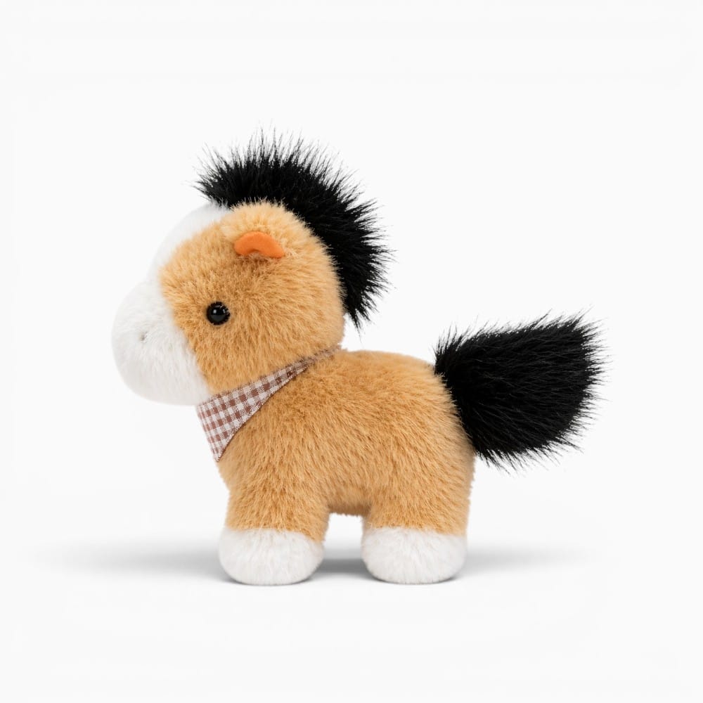 kuscheltierland Braun / 18cm Latest Cute Cute Little Horse Doll Kawaii Stuffed Plush Toy Doll Cartoon Anime Cute Gift for Children's Birthday Christmas