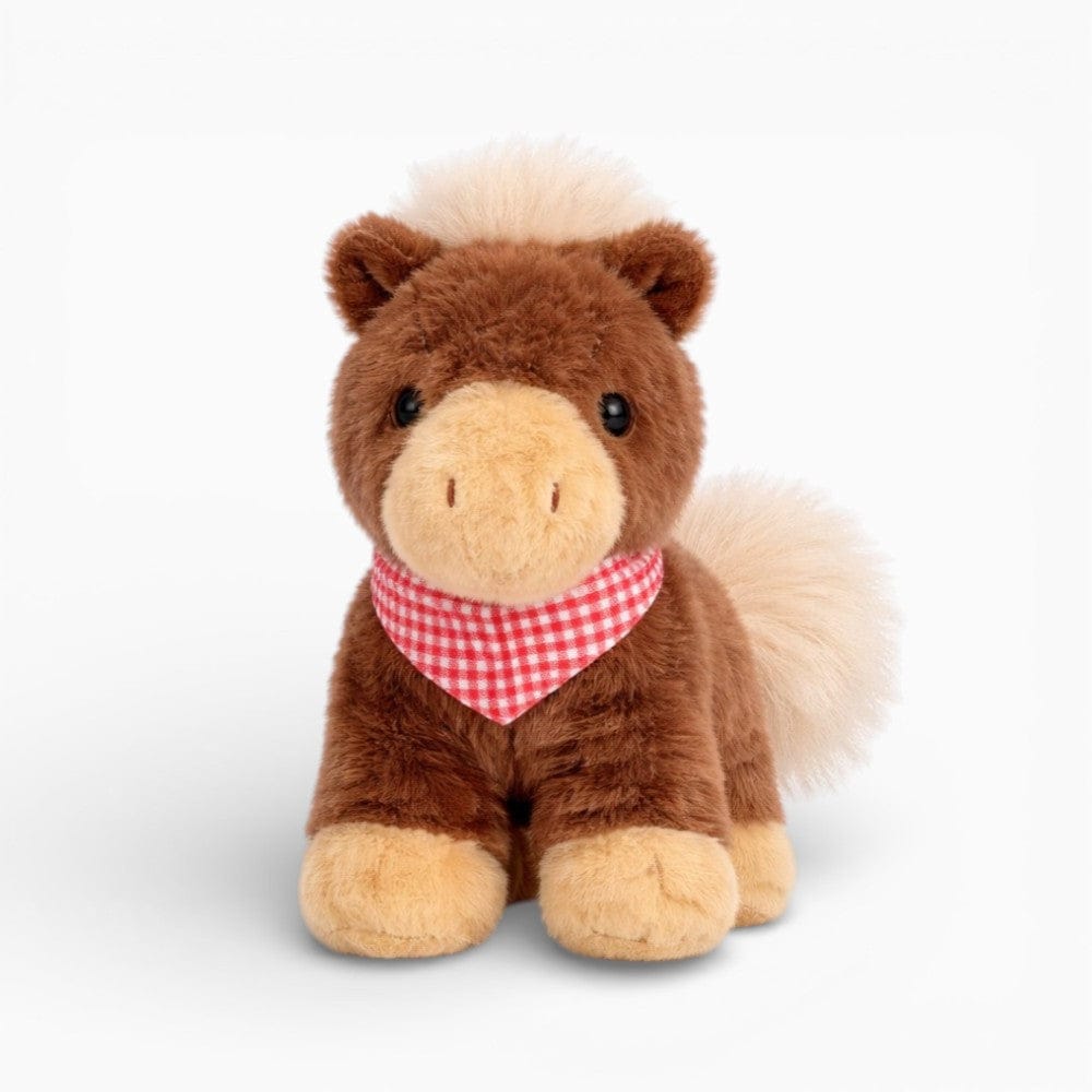 kuscheltierland Braun / 18cm Pferd Kuscheltier niedliche kleine Pferde-Puppe