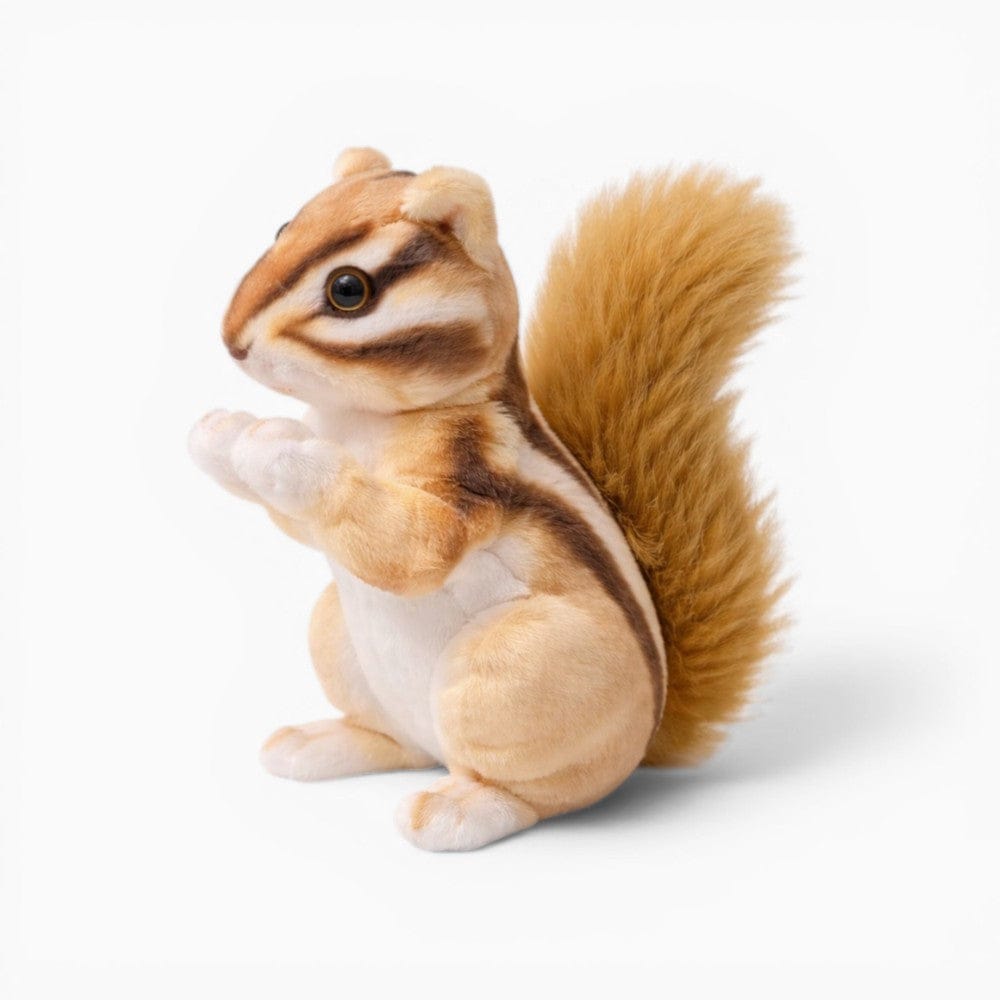 kuscheltierland Braun / 19cm Realistisches Eichhörnchen Plüschtier mit buschigem Schwanz