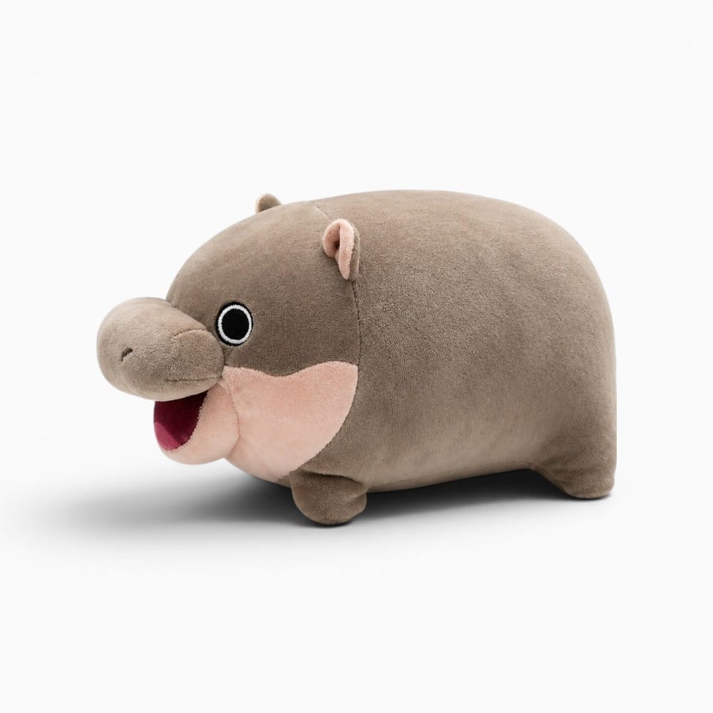 kuscheltierland Braun / 21cm Braunes Nilpferd Plüschtier