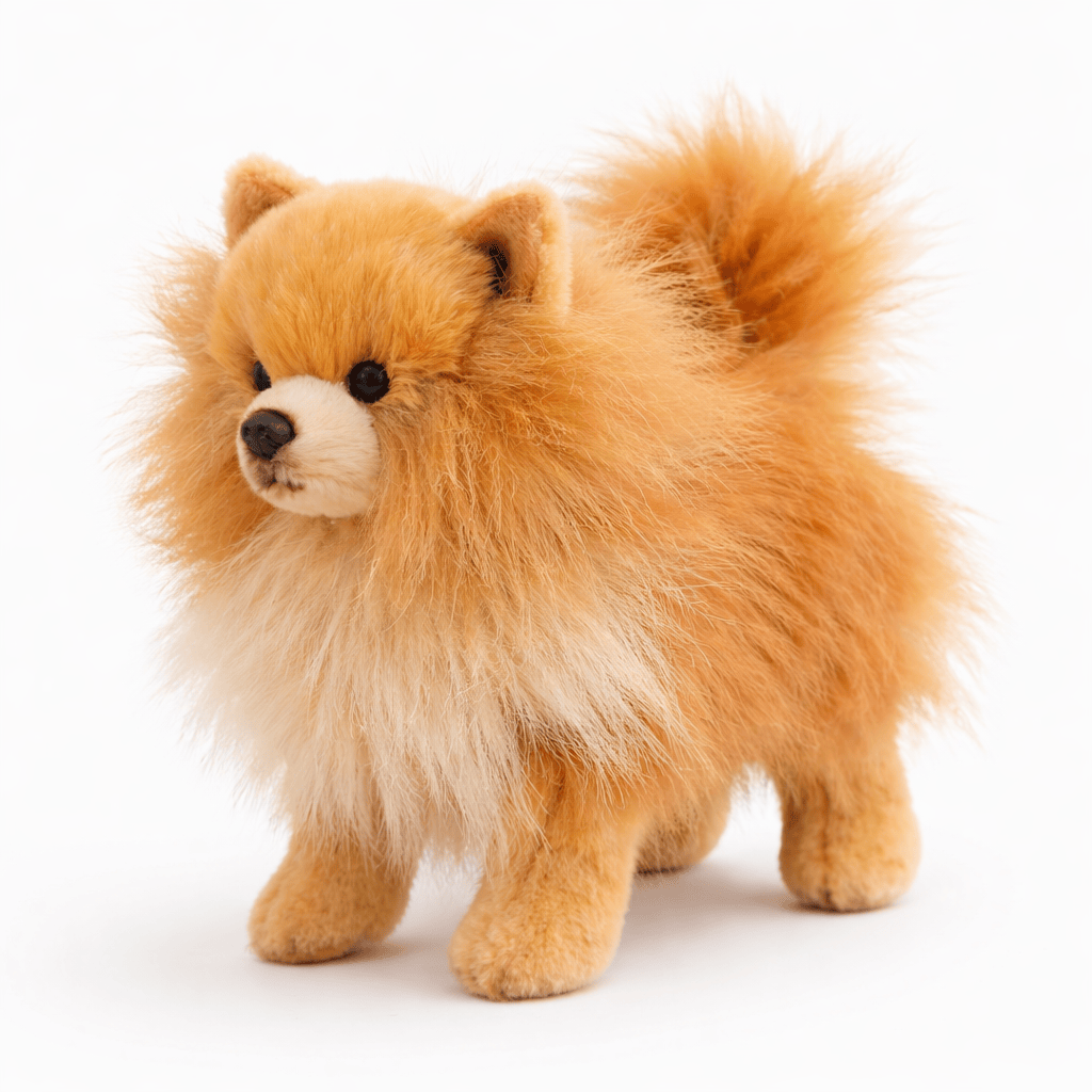 kuscheltierland Braun / 23cm Hund Kuscheltier flauschig realistisch