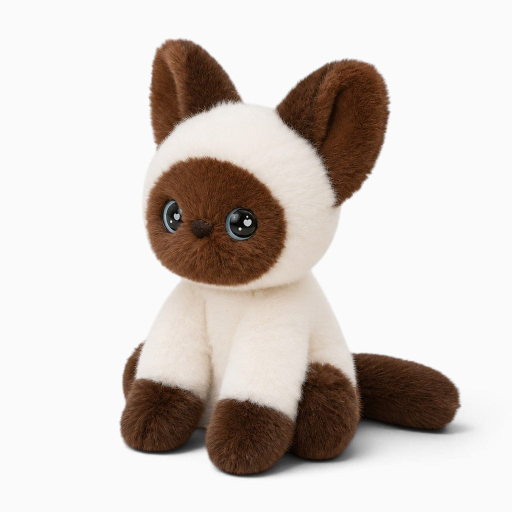 kuscheltierland Braun / 24cm Siamkatzen-Kuscheltier