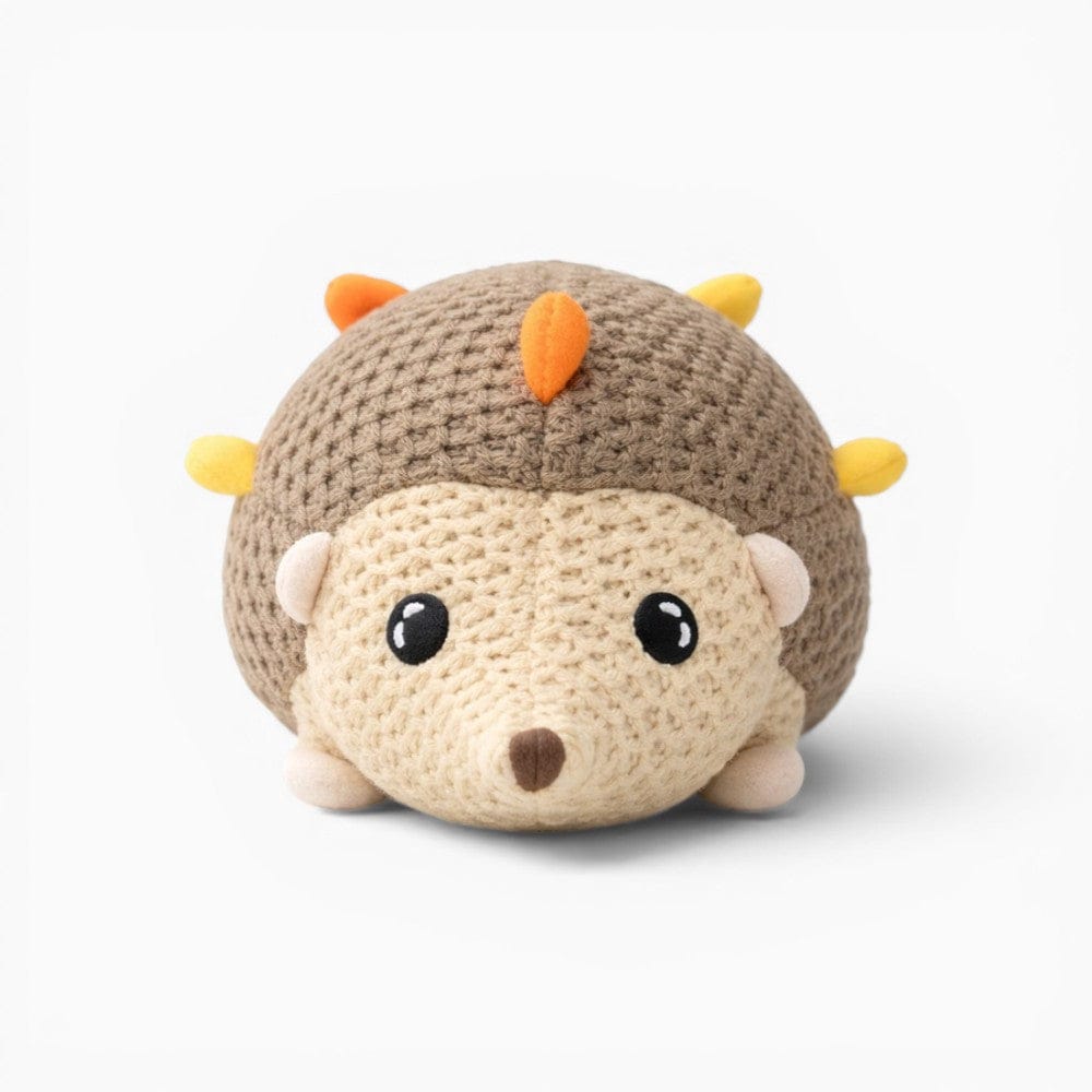kuscheltierland Braun / 25 cm Kleiner Igel Kuscheltier aus Strickstoff