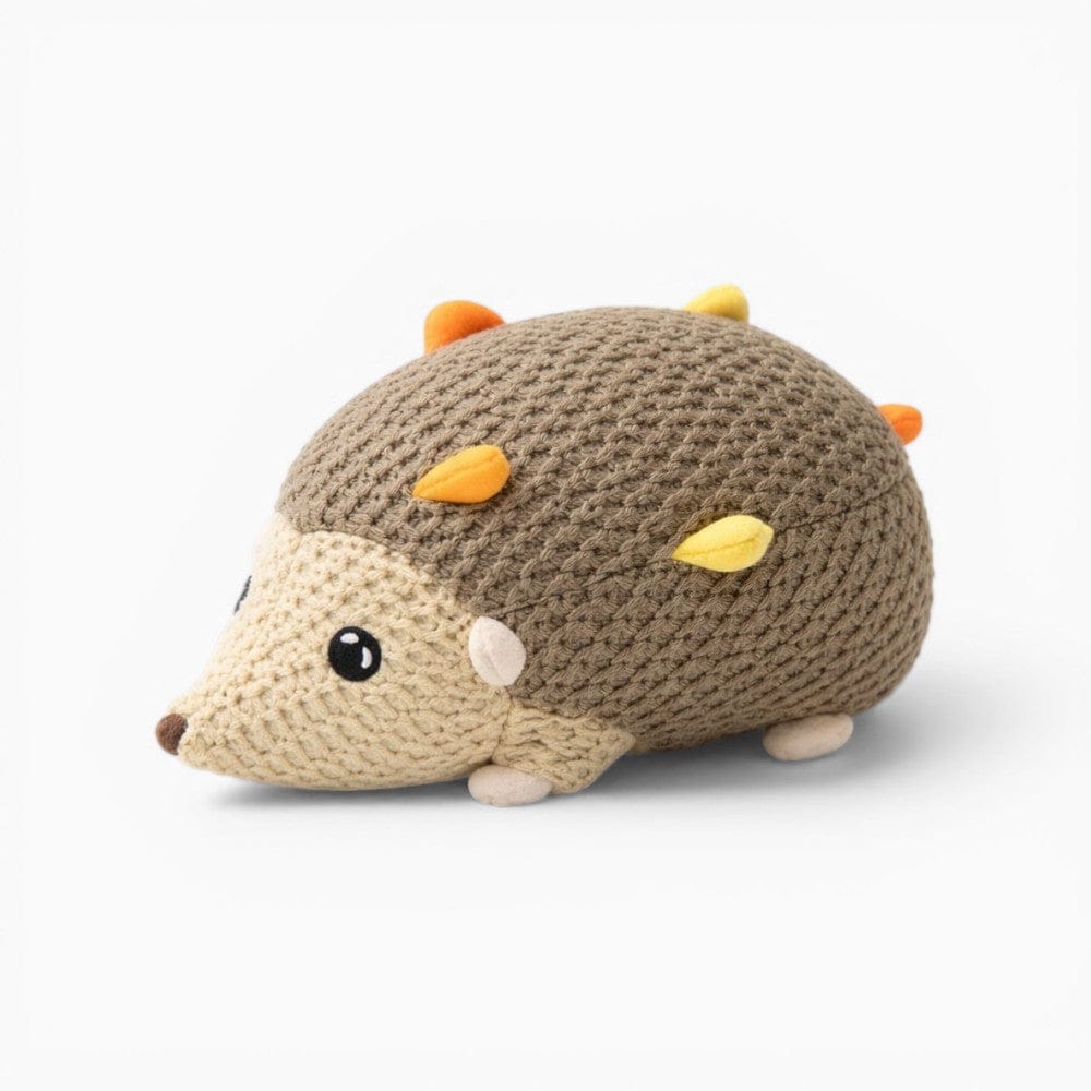 kuscheltierland Braun / 25 cm Kleiner Igel Kuscheltier aus Strickstoff