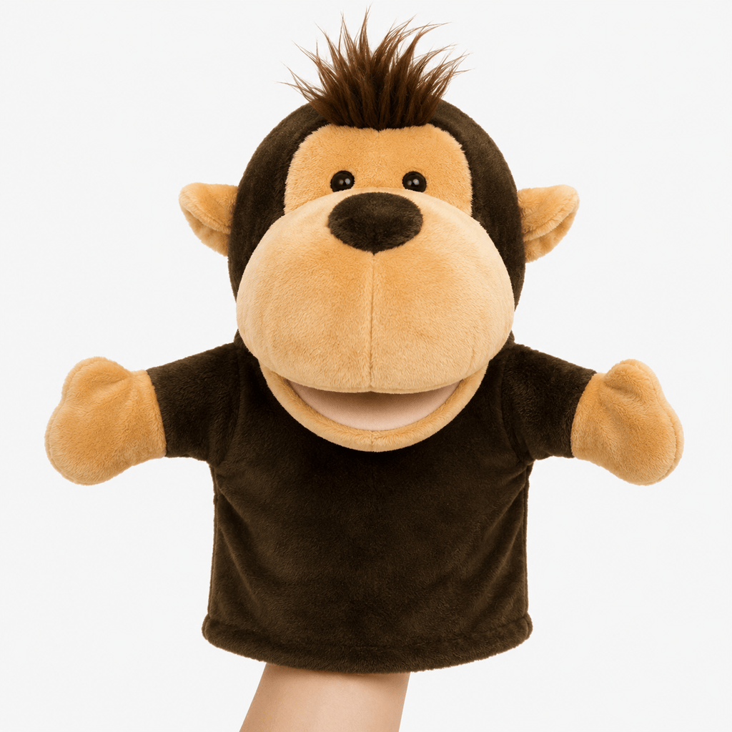 kuscheltierland Braun Affen Handpuppe Kuscheltier