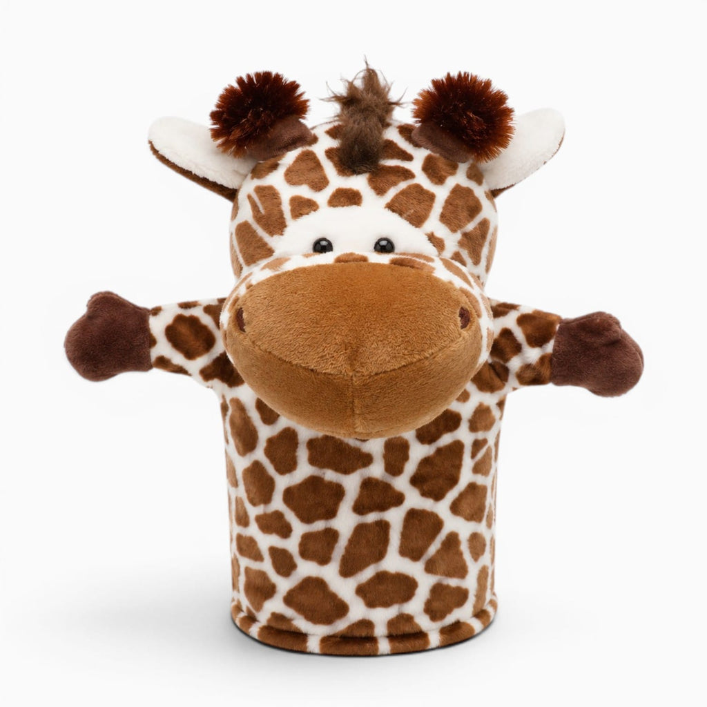 kuscheltierland Braun Giraffe Handpuppe Kuscheltier