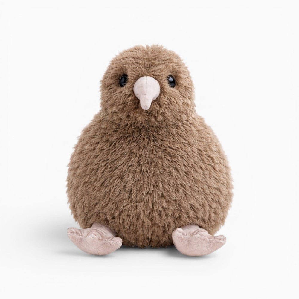 kuscheltierland Braun Graues Kiwi Kuscheltier struppiges Plüschfell