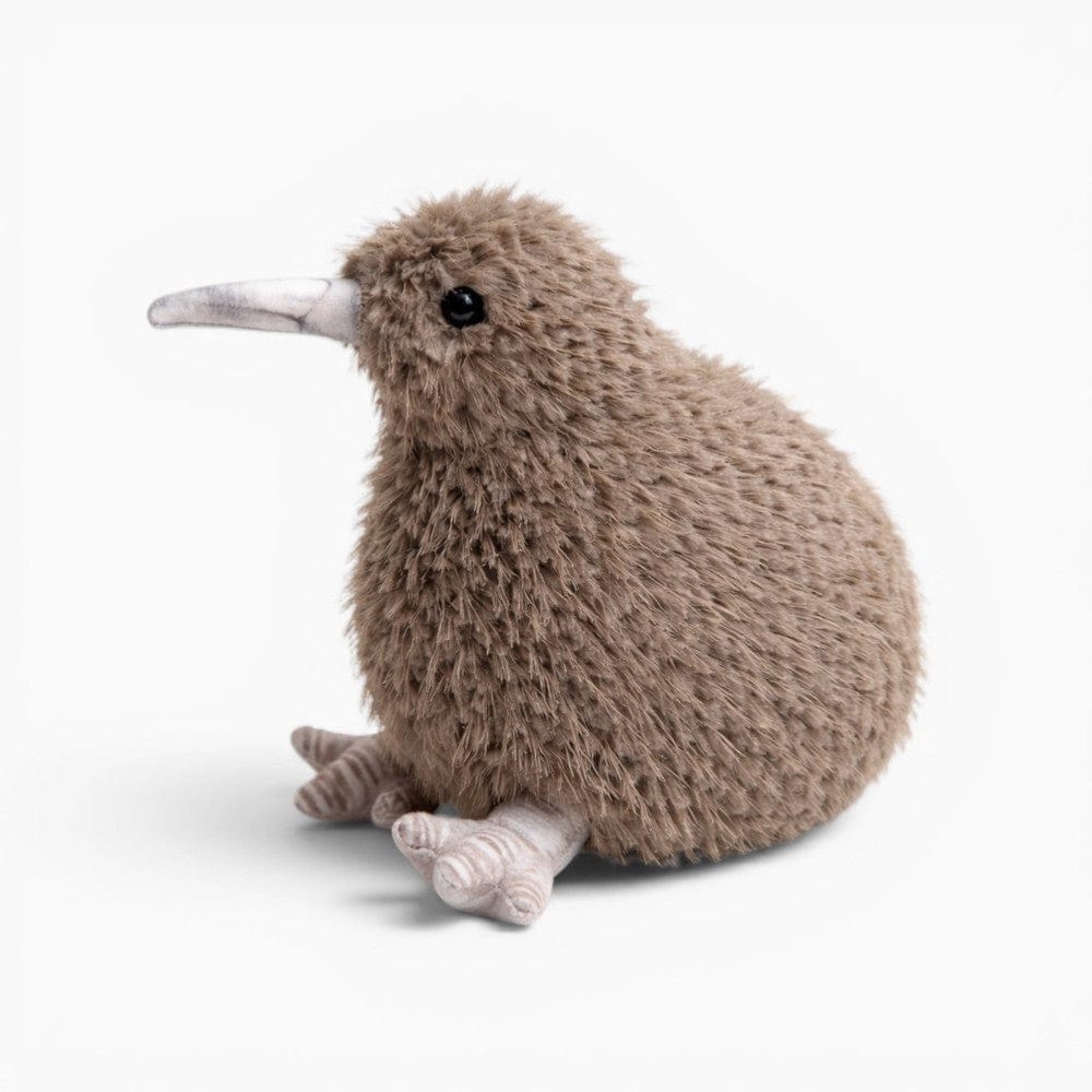 kuscheltierland Braun Graues Kiwi Kuscheltier struppiges Plüschfell