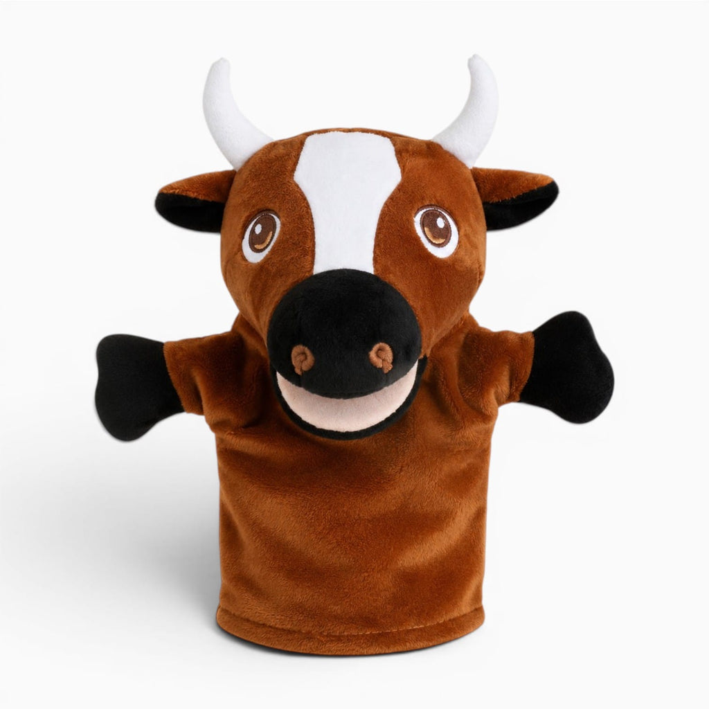 kuscheltierland Braun Kuh Handpuppe Kuscheltier