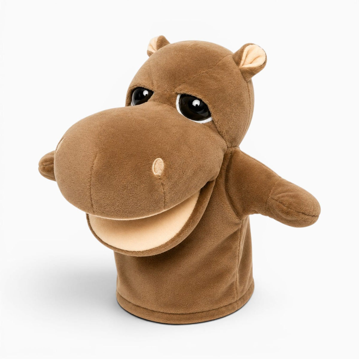 kuscheltierland Braun Nilpferd Handpuppe Kuscheltier