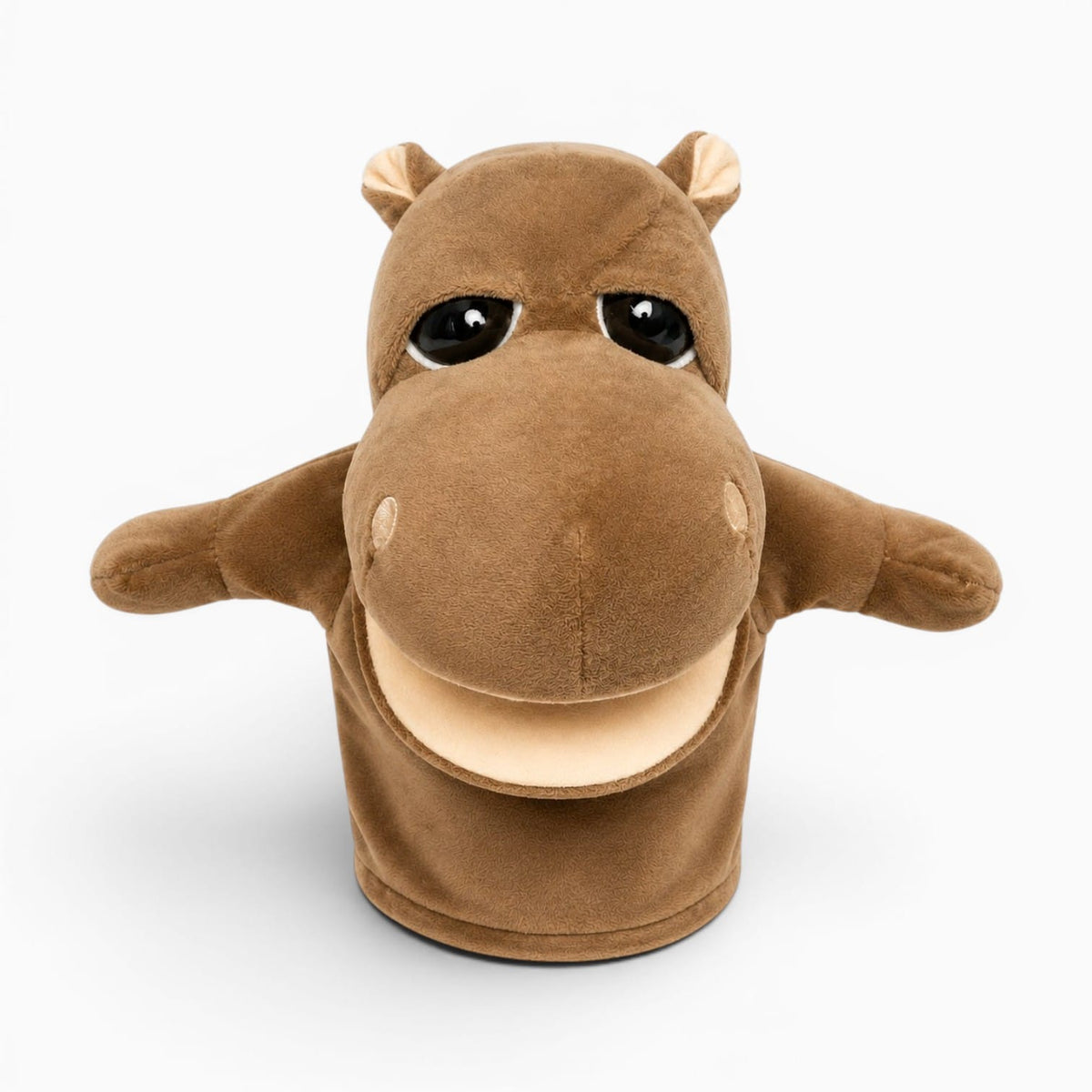 kuscheltierland Braun Nilpferd Handpuppe Kuscheltier