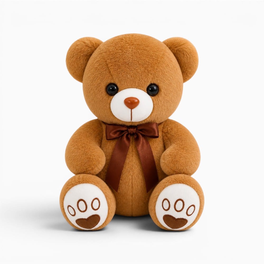 kuscheltierland Braun Teddybär Plüschtier mit Schleife