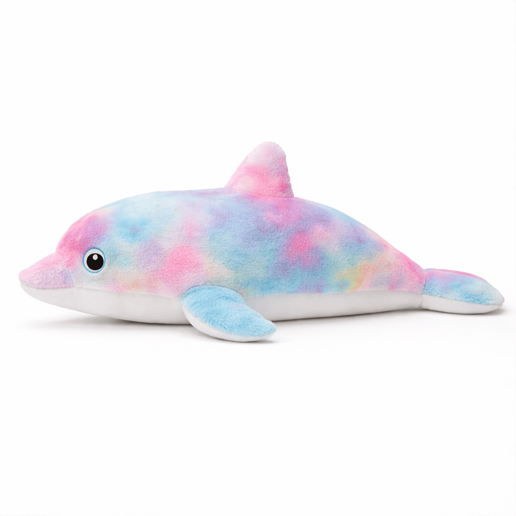 kuscheltierland Buntes Delphin Kuscheltier groß Regenbogen