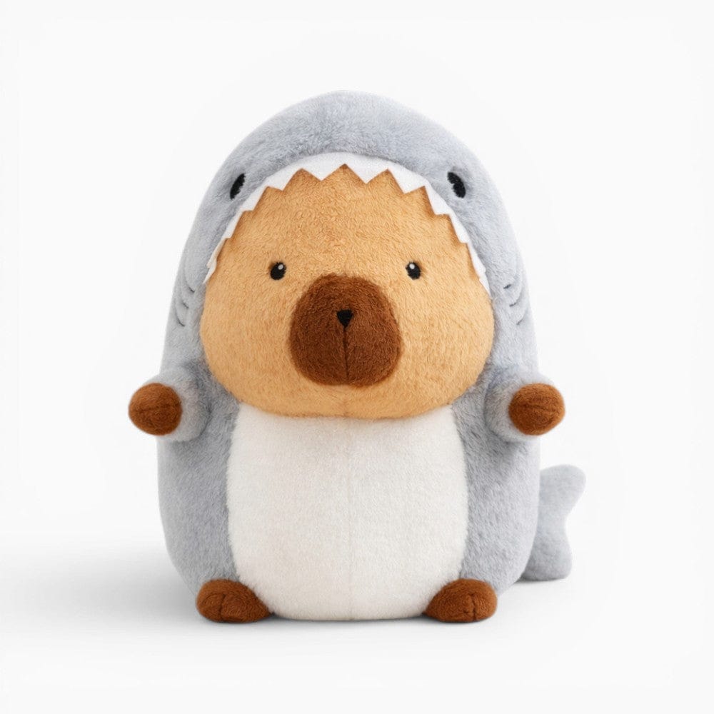 kuscheltierland Capybara im Hai-Kostüm Kuscheltier