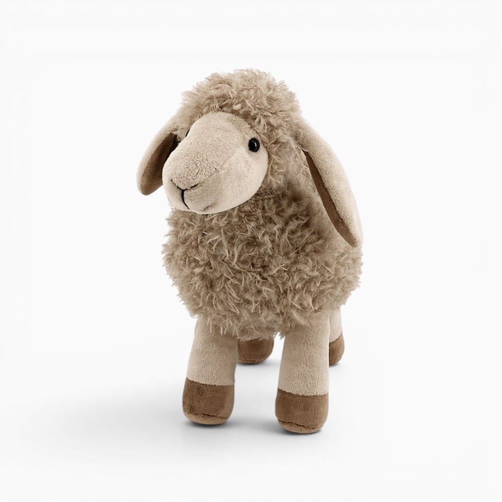 kuscheltierland Children Soft White Sheep Plush Doll Baby Cute Animal Doll Girls Baby Stuffed Doll Home Toys Sleeping Mate Stuffed Plush Toys