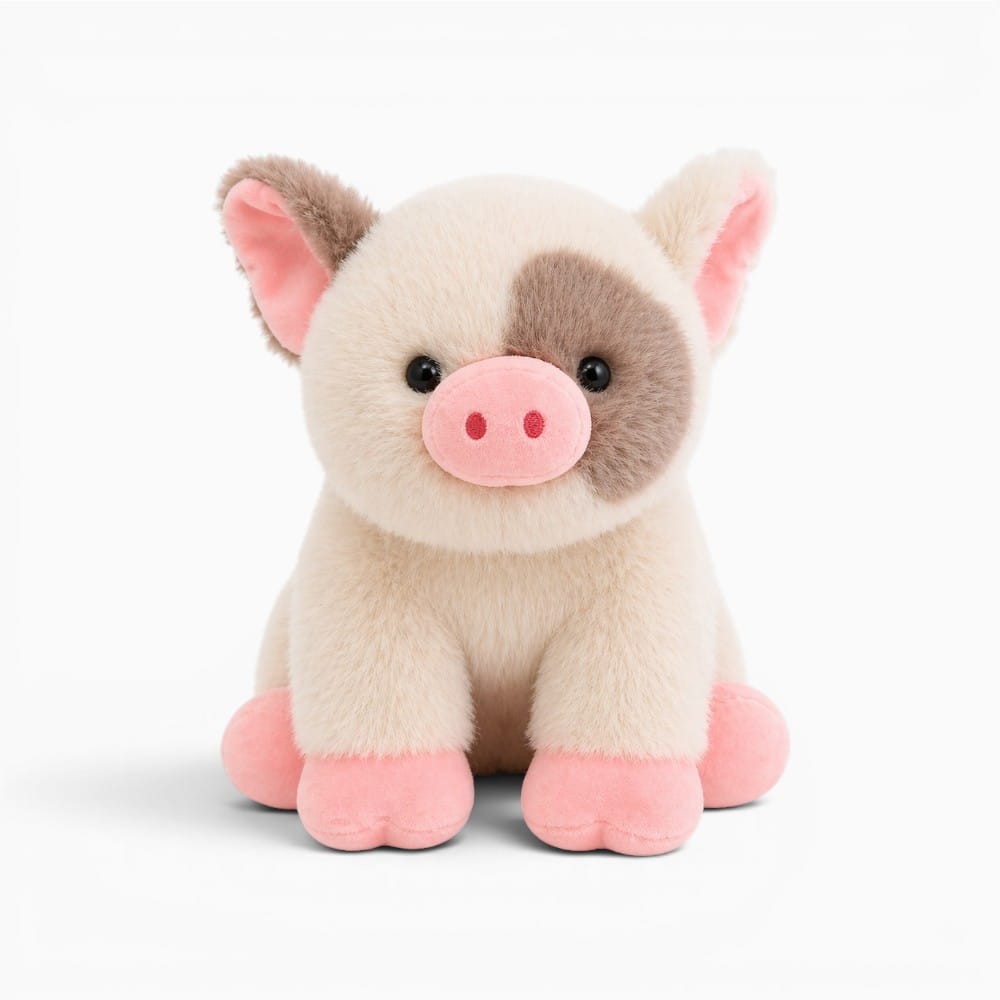 kuscheltierland Cute Sitting Animals miniature fragrant pig Cat Soft Plush Dolls Stuffed Lifelike piglet Plushie Baby Toys Gifts For Children