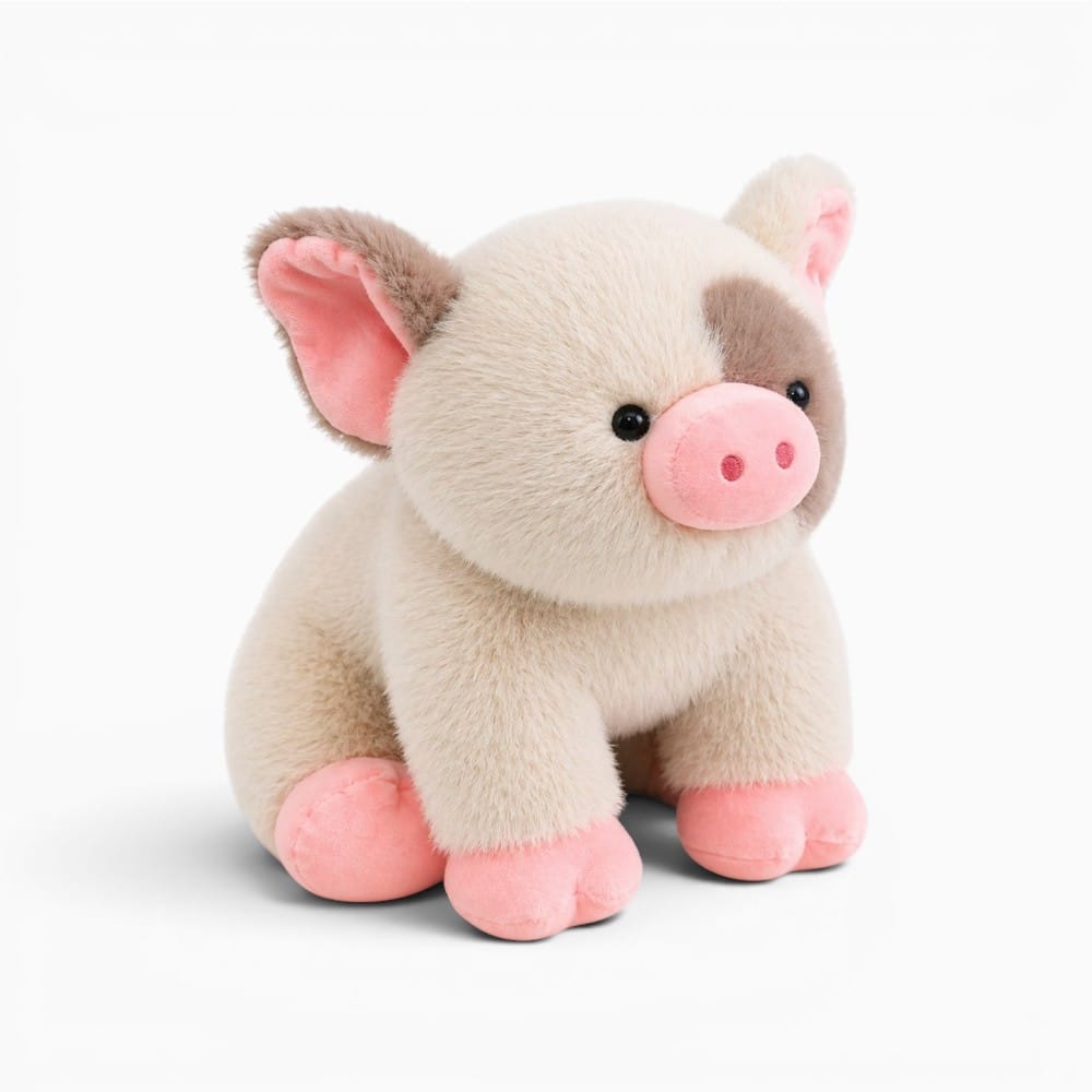 kuscheltierland Cute Sitting Animals miniature fragrant pig Cat Soft Plush Dolls Stuffed Lifelike piglet Plushie Baby Toys Gifts For Children