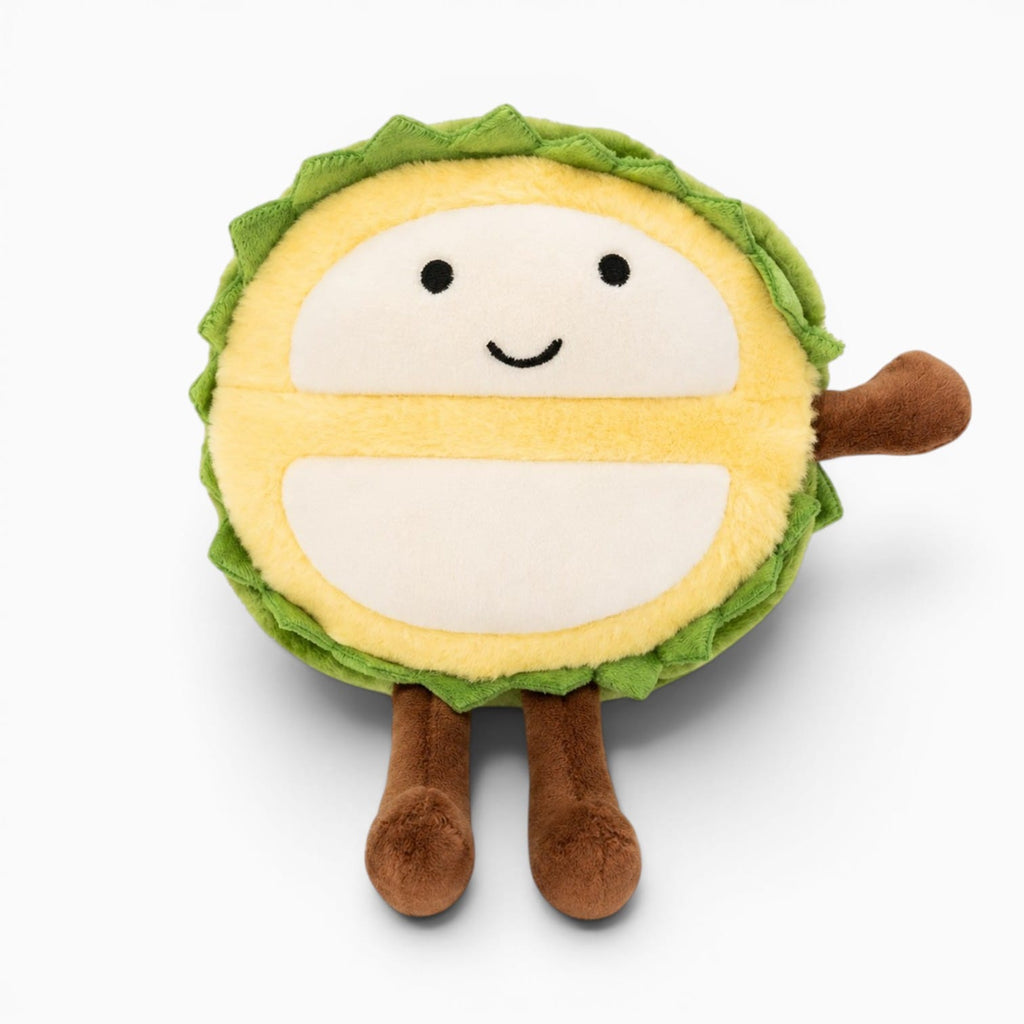 kuscheltierland durian / 12-19cm Fruit Plush Toy Cute Small Soft Plush Pear Apple Strawberry Orange Avocado Pineapple Durian Doll Holiday Party Birthday Gift
