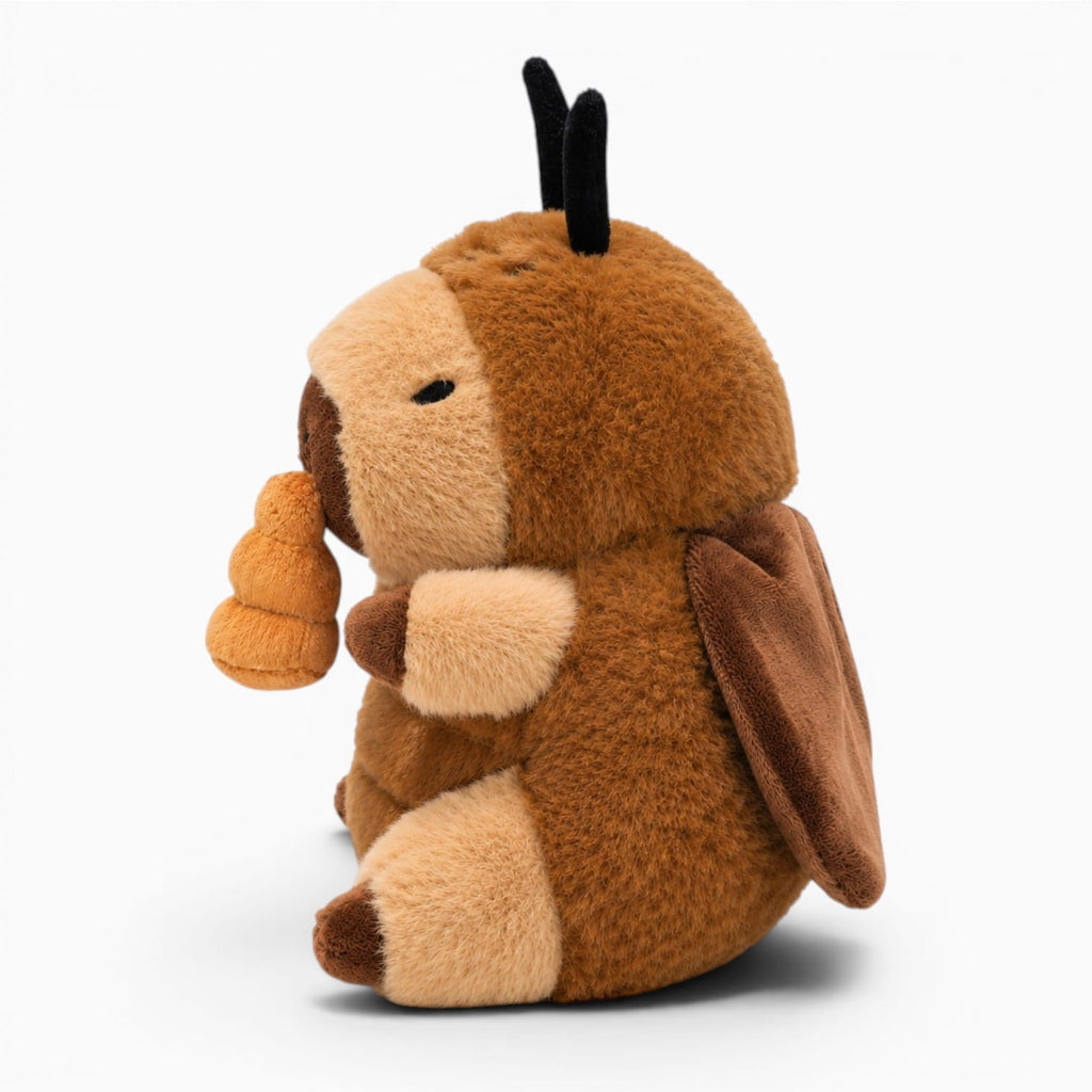 kuscheltierland F / 22cm 22cm Cute Capybara Plush Toys Pull the String to Transform into Dinosaur, Rabbit, Shark, Bee, Cockroach Capibara Toys for Kids