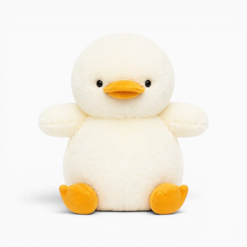 kuscheltierland Fluffy Yellow Duck Plush Toy Kawaii Stuffed Farm Animal White Duck Soft Dolls Cuddle Gifts Easter Day Squishy Plushie Presents