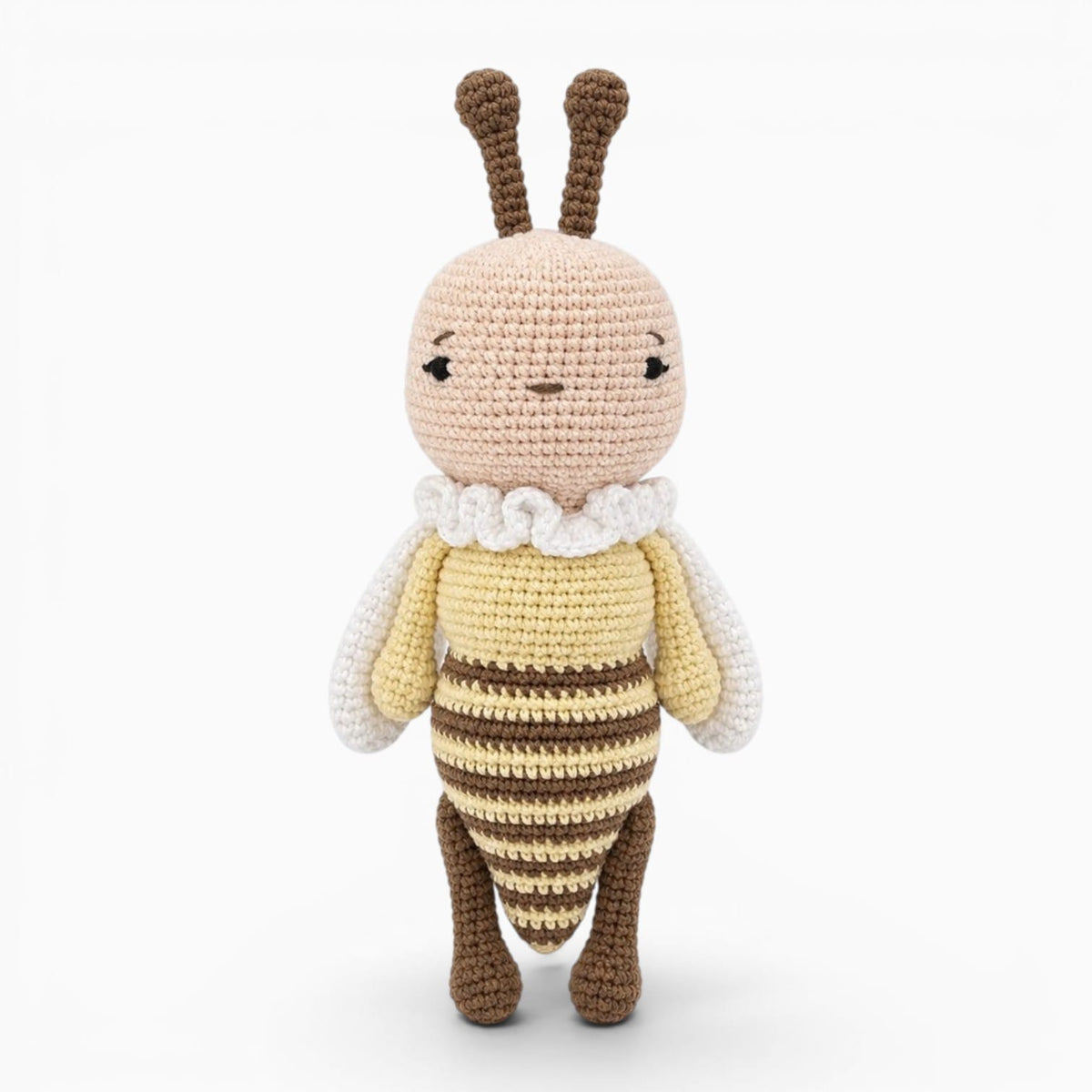 kuscheltierland Gelb / 24cm Gehäkeltes Bienen Kuscheltier