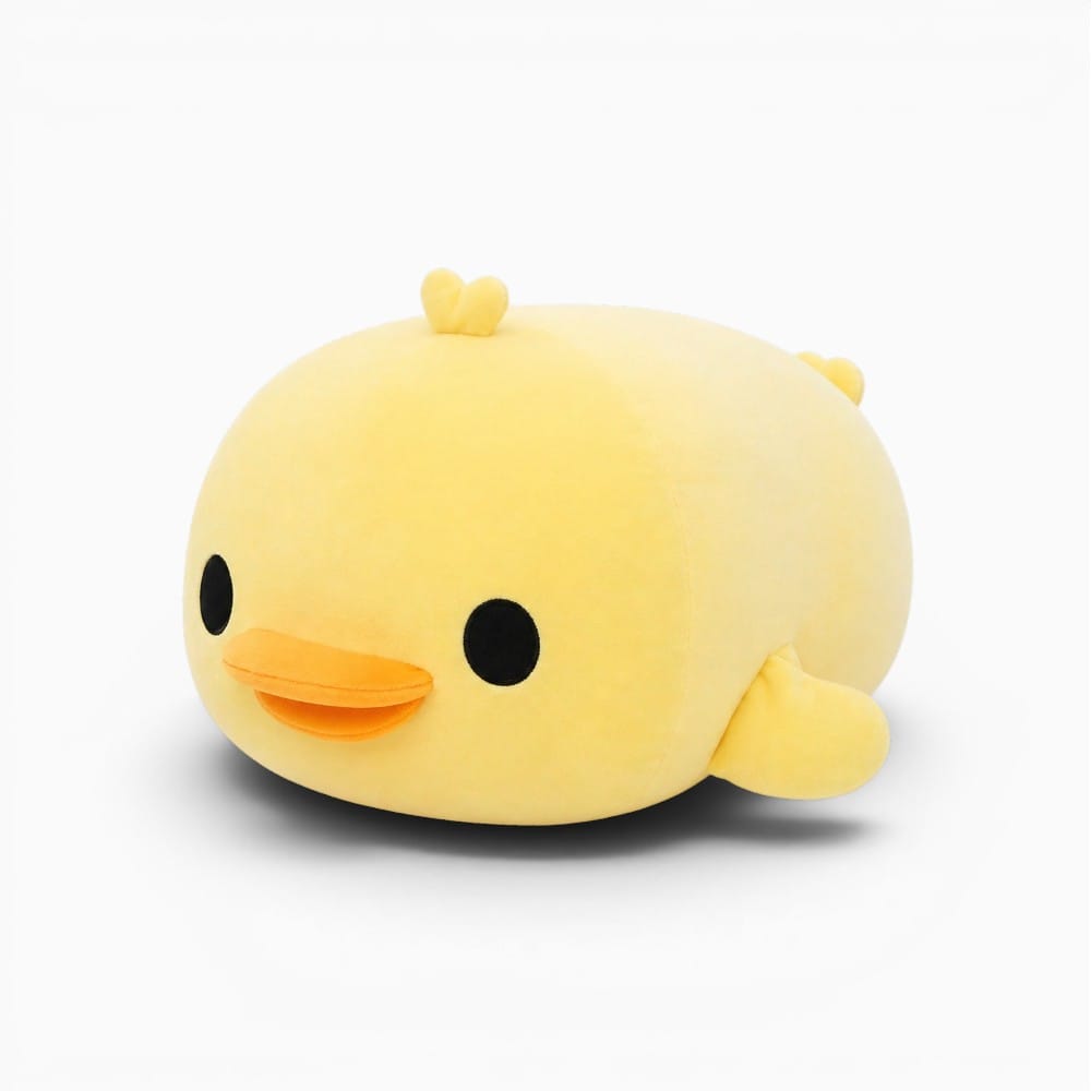 kuscheltierland Gelb / 40cm Stuffed Down Cotton Lying Duck Cute Yellow Duck Plush Toys for Soft Pillow Cushion Nice Christmas Gift