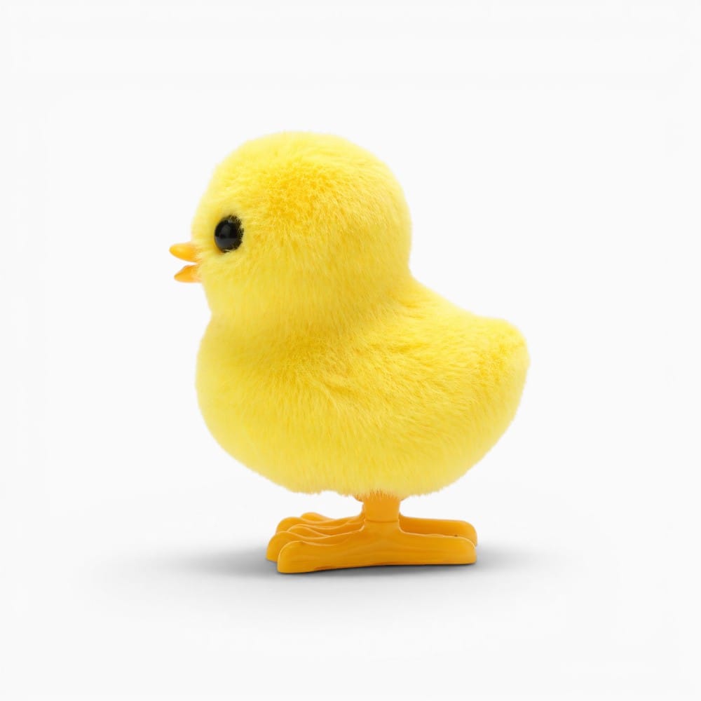 kuscheltierland Gelb / 9cm 1/2pcs wind-up jumping chicken and duck toys, simulated plush chicken and duck walking simulation, Halloween and Christmas gifts