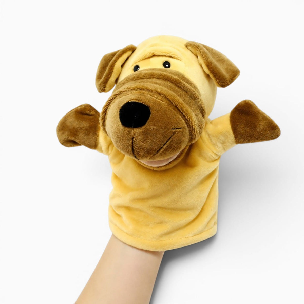 kuscheltierland Gelb Hunde Kuscheltier Handpuppe
