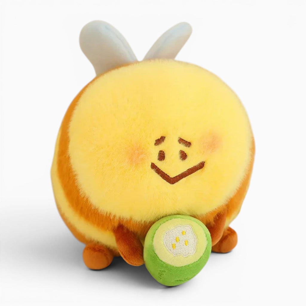 kuscheltierland Gelb Kawaii Bienen Plüschtier mit Honigtopf