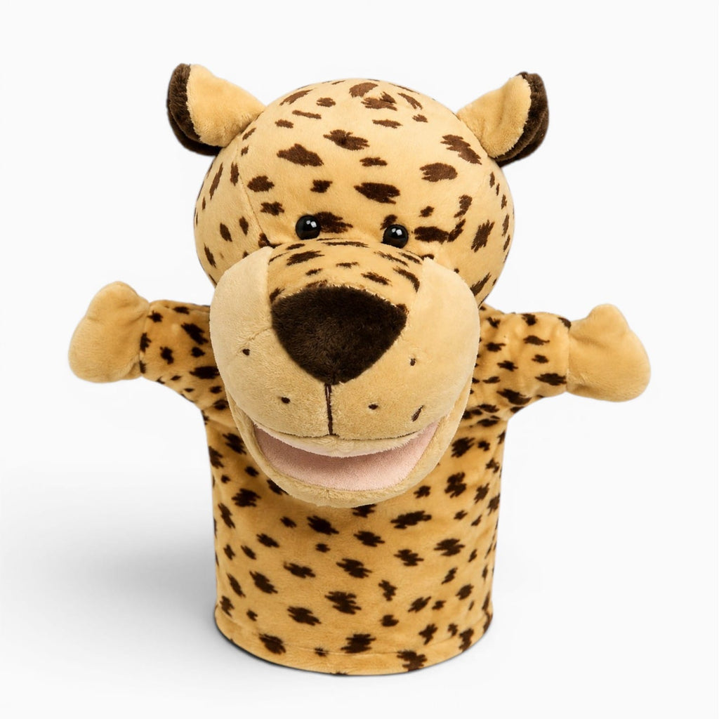 kuscheltierland Gelb Leopard Handpuppe Kuscheltier