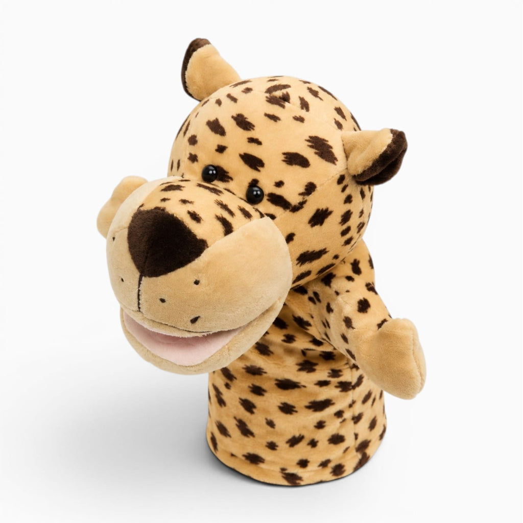 kuscheltierland Gelb Leopard Handpuppe Kuscheltier